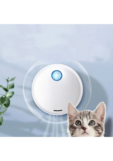 Suofeng Kedi Kumu Kutusuna Uygulanabilir Usb Şarjlı Negatif İyonlu Deodorant, Otomatik Sensörlü Kokusu Giderici, 3000mah Pil, 20db Ultra Sessiz, Mavi Led Işıklı F212