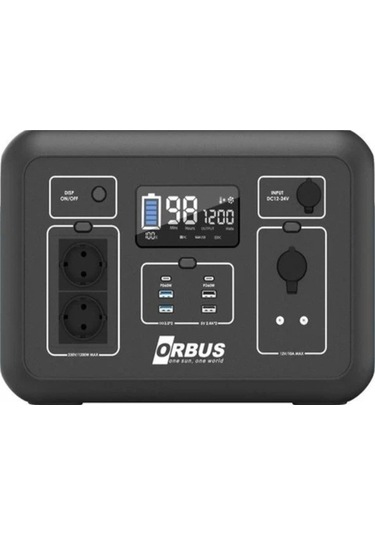 Orbus 1200w 1132wh Power Station Taşınabilir Güç Kaynağı Güç İstasyonu