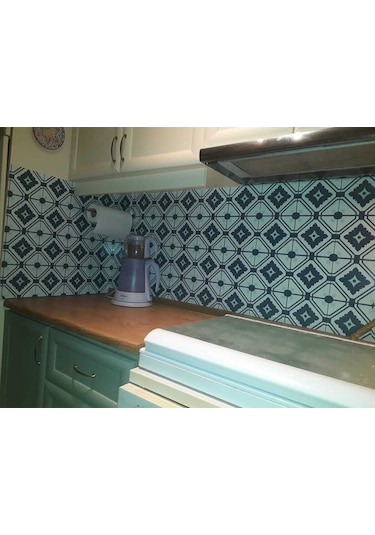 İbm4650 Mutfak Tezgah Arası Kendinden Yapışkanlı Folyo Kaplama Fayans Desen 60cmx100cm