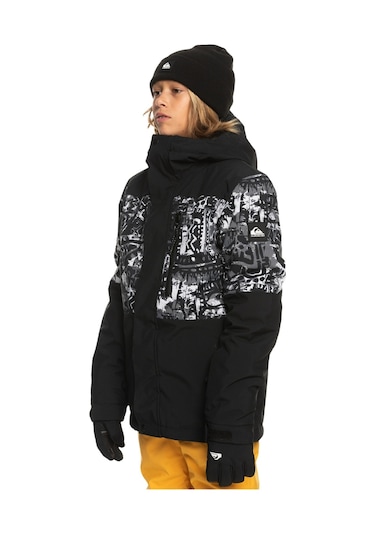 Quıksılver Mıssıon Prınted Block Çocuk Snowboard Montu Siyah