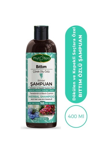 Phytoflora Bıttım Çörek Otu Özlü Bitkisel Şampuan 400 ML