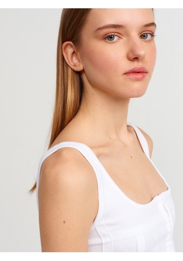 Dilvin Korse Top-Beyaz (499686241) Beyaz