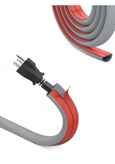 Greentech Esnek Kablo Kanalı Şeritli Gri / Gt-kk10