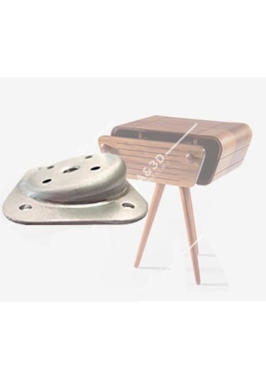 Kanepe Sehpa Masa Ahşap Ayak Bağlantı Aparatı 15 Derece Açılı