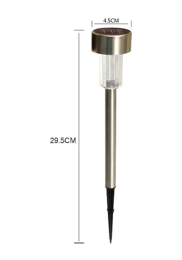 Gajeena 10 Adet 4.5" Paslanmaz Çelik Güneş Enerjili Bahçe Lambası - Beyaz Işık, Dış Mekan Ve Çimenlik Için