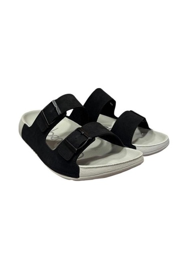 United Colors Of Benetton Çift Bantlı Anatomik Erkek Terlik Siyah