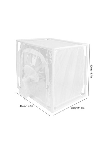 Pazly 40x30x40 Cm Pvc Böcek Kafesi, Havalandırmalı, Kelebekler İçin, Dayanıklı, Kullanışlı, Gözlem Ve Yetiştirme Kafesi