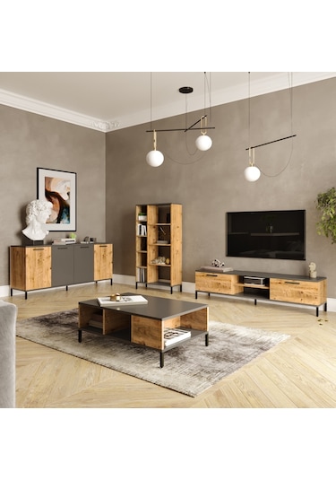 Robinhome Robin Home Troya Serisi Tv Ünitesi Orta Sehpa Konsol Kitaplık