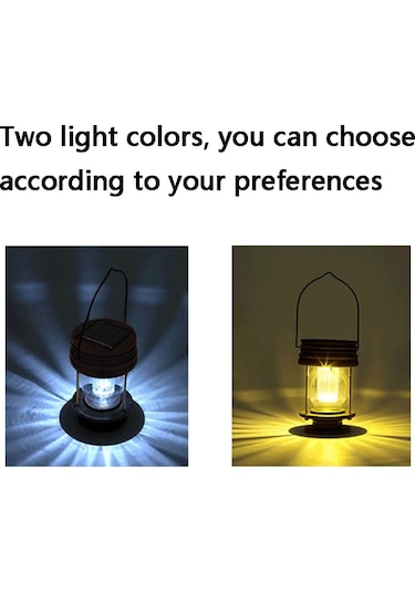 Cbtx Bahçe Aydınlatma Hsr002 Dış Mekan Retro Güneş Enerjili Fener Kamp Işığı, Özellik: Taşınabilir-sarı Sıcak Işık