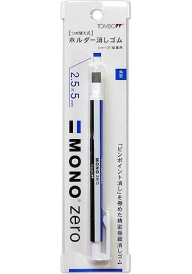 Tombow Mono Zero 2,5mm Yassı Uç Çizgili Basmalı Kalem Silgi Refil