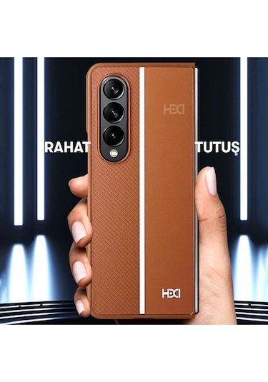 Samsung Galaxy Z Fold 4 Kılıf Hbc-155 Lizbon Kapak - Derin Mor