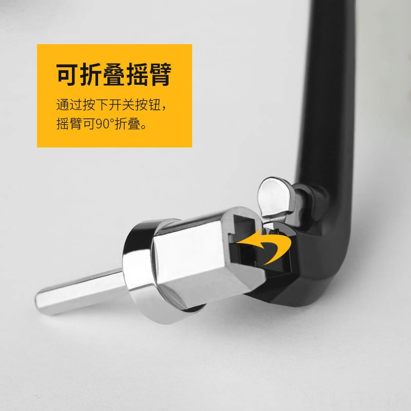 Dianziye Metal Kollü Göl Balıkçılığı Makinesi Kolu, Ahşap Tutamaklı Katlanabilir, Kaymazsız, 5000-6000 Boyutları İçin Uygun, Vida Kapaklı Değiştirme Parçası