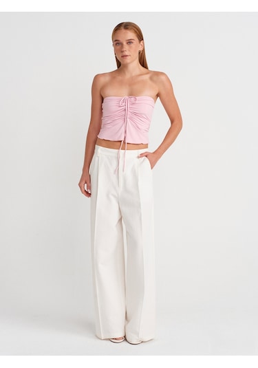 Dilvin 31984 Büzgülü Top-toz Pembe Toz Pembe