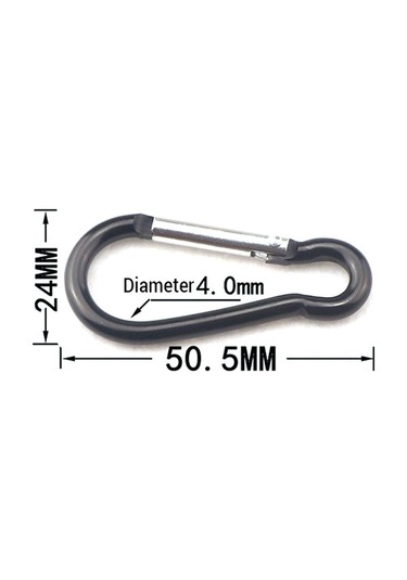 Pazly Yürüyüş Ve Seyahat Karabinası Kamp İçin Hafif Geeroyoo Dağcılık, Alüminyum Adet 10 - Fj