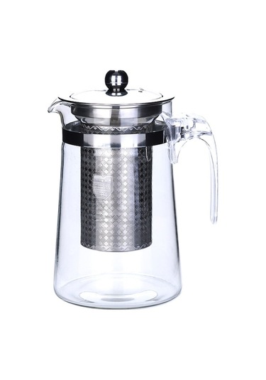 750 Ml Cam Çaydanlığı, Isıya Dayanıklı Borosilikat Cam, Paslanmaz Çelik Filtre Ve Kapağı, Çamaşır Makinesine Uygun, Çeşitli İçecekler İçin Şeffaf Şeffaf