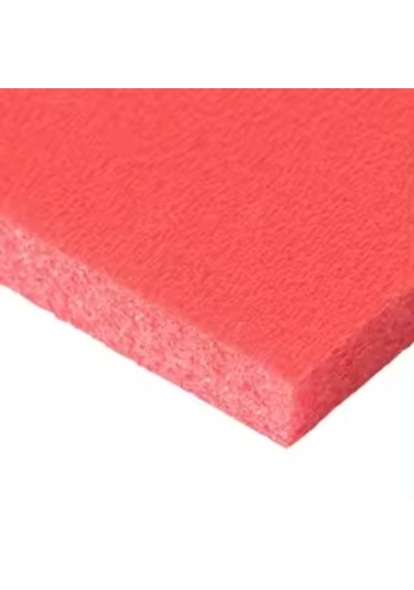 Kırmızı Köpük Plaka 1 Cm 110x100 Cm - 1 Adet