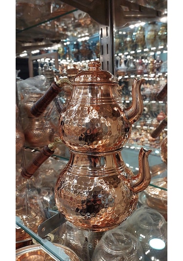Bakır Çaydanlık & Bakır Demlik El Dövmesi Dövme Desenli