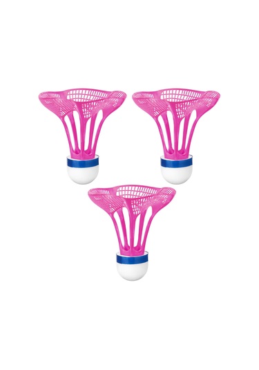 Geeksen Plastik Badminton Topu Dış Mekan İçin Stabil Direnc İle Mor 3'lü Paket