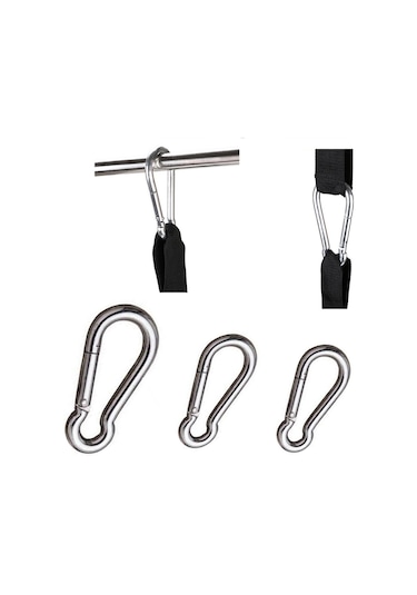 Galvanizli Karabina Hamak Salıncak Askısı Çelik Kanca