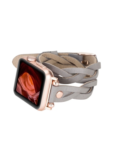 Apple Uyumlu Watch Uyumlu Deri Kordon Peggy 38-40-41mm Dtrtrst9