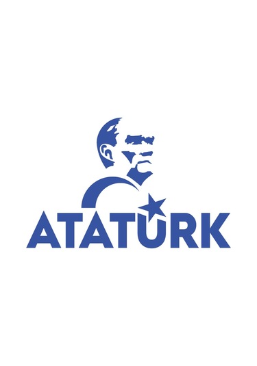 Atatürk Türk Bayrağı Sticker 17x17 Cm Mavi