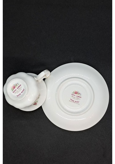 Moss Rose Vintage Türk Kahve Boyu Kahve Fincanı 2 Parça 90ml Pembe