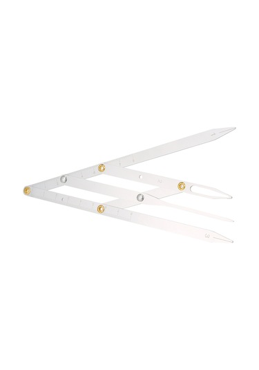 Yifomall Altın Oran Kaş Şekillendirici Ölçüm Cetveli - Paslanmaz Çelik, Taşınabilir Ve Katlanabilir Tasarım