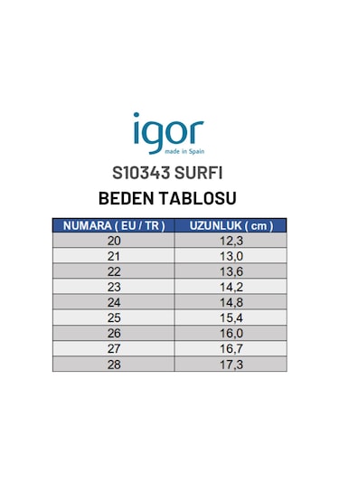 Igor Surfi Çocuk Kum Sandalet S10343-100 Kum Rengi