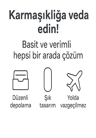 7 İn 1 Çok İşlevli Type-c Usb Micro Lightning Dönüştürücü Seyahat Seti Apple Uyumlu iPhone Android Pc Beyaz