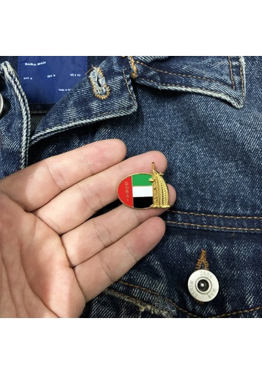 Dünyaca Ünlü Bina Broşu Kalp Şekli Bayrağı Hatıra Anı Çinko Mp276-6 Mp276-6 Çok Renkli