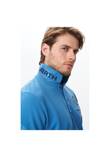 Arma Erkek Regular Fit Baskılı % 100 Pamuk Pike Polo Yaka Tişört Y29374355102 Mavi