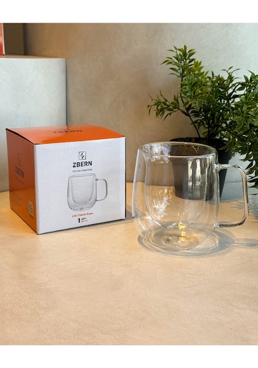 Çift Cidarlı Kupa - 350 Ml Şeffaf
