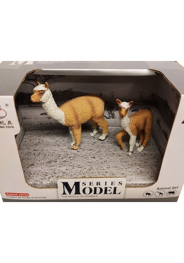 Calimera Toys Hayvan Figürleri Oyuncak Lama Ve Yavrusu Hayvan