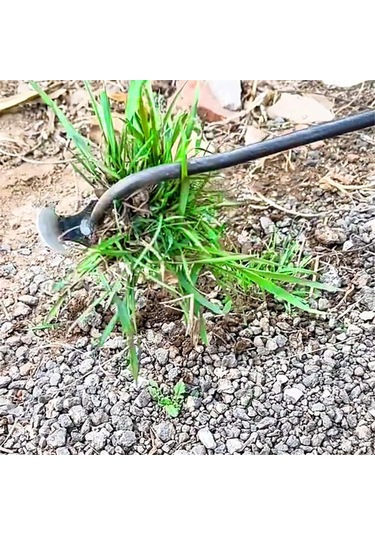 Konesam Bahçe Yabani Ot Temizleme Aleti - 4 Dişli Paslanmaz Çelik Çapa Ve Eldiven Seti 50cm