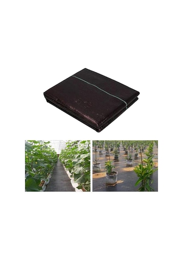 Homyl Izgara Şeritli Siyah Ot Bariyeri Engelleyici 1x2metre