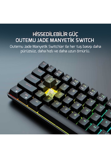 Gamepower Nexa He60 1k Rgb Hall-effect Manyetik Switch Kablolu Gaming Klavye
