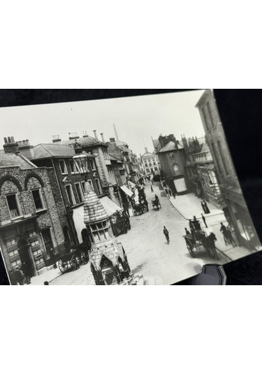 İngiltere Post Card Luton, George Street 1900 Yılları