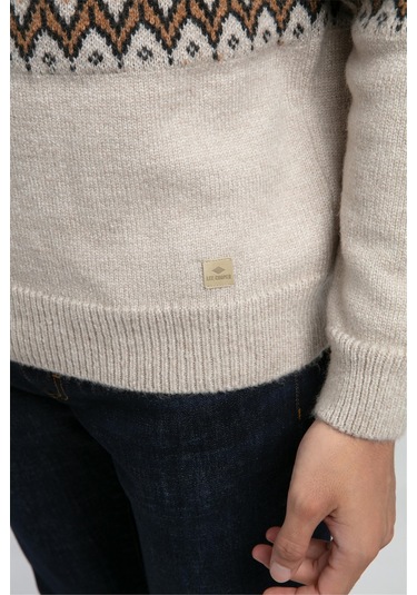 Ground Erkek Dik Yaka Kazak-21057 Bej