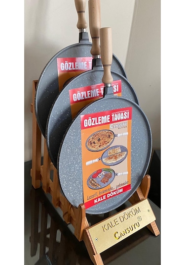 Cansuyu Gözleme Tavası Gri 36 CM