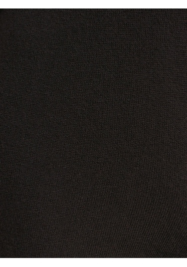 Dilvin 70163 Beli Lastikli Yünlü Triko Pantolon-koyu Kahve Koyu Kahve