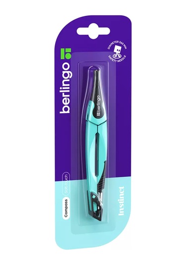 Berlingo Metalik Pergel Instinct 135mm Okul İçin, Nane Yeşili 215180973