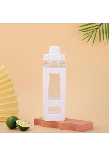 2025 Su Şişesi Su Bardağı, Büyük Kapasiteli Yaz Plastik Bardak, Spor Su Bardağı Kadın Ve Erkek Su Bardağı Öğrenci Taşınabilir Uzay Bardağı, Spor Salonu İçin Uygun A-renk Beyaz Çok Renkli