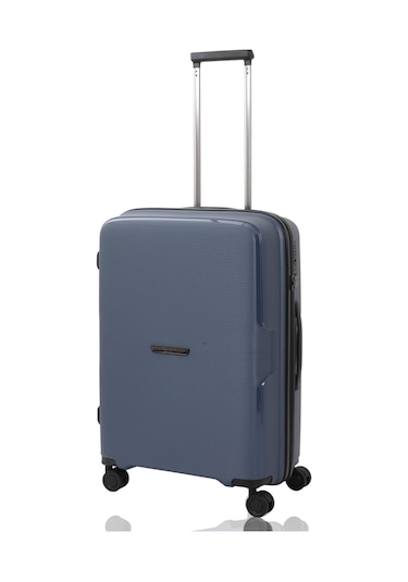 Baggaj V2408 Policarbon Valiz Siyah Set Blue