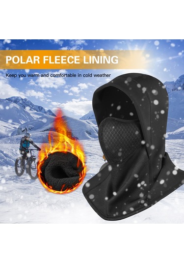 Wezone Kışlık Rüzgar Geçirmez Polar Balaklava - Motosiklet, Kayak Ve Outdoor Aktiviteler İçin Diğer Çok Renkli