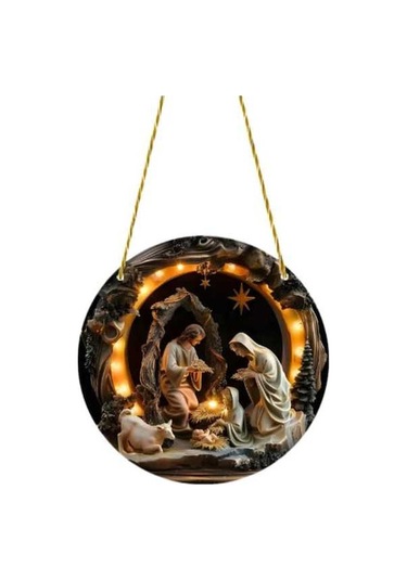 Pazly Suntek Sahnesi Parti Nın İsa& Doğum Dekorasyonu 39 15cmx15cm Ty