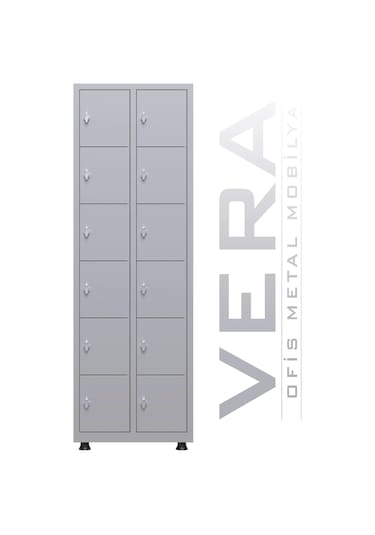 Soyunma Dolabı 12 Kişilik Metal Dolap Çok Renkli