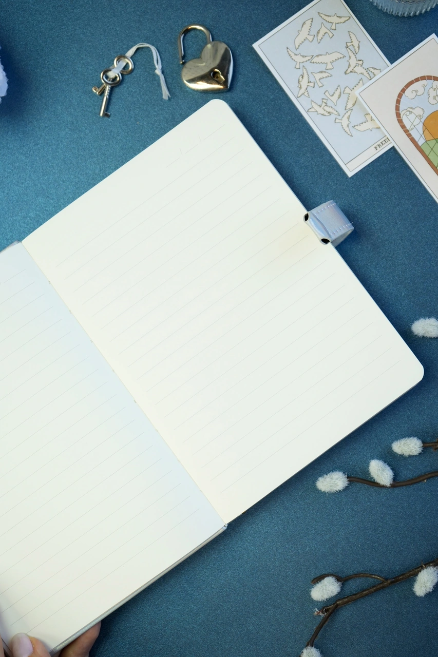 Kilitli Günlük,defter-metalik- Kutulu 13x18 Cm. Hush Hush Gümüş