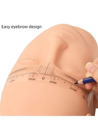 Samdoo Pvc Sarı Kaş Kalıbı 50 Adet - Keskin Ölçümlü, Tek Kullanımlık, Konumlandırma Ve Simetri Yardımıyla Profesyonel Kaş Tasarımı Aracı