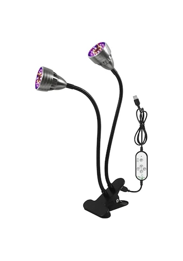 Usb Led Büyümek Işık 2835 Braketi Ile Tam Spektrum 5 V Kapalı Bitki Çiçek Fidesi Veg Çadır Su Geçirmez Phyto Lamba 2 Heads
