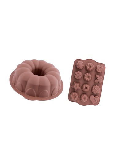 Silicolife Klasik Kek Kalıbı ve 12'li Karma Desen Kek Kalıbı